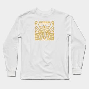 Cobra Hood Art (Gold on White) Long Sleeve T-Shirt